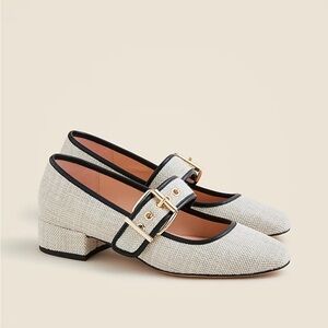 Teagan Mary Jane heels in Spanish canvas